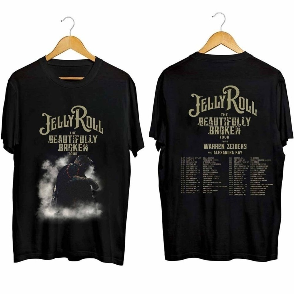 Jelly Roll The Beautifully Broken Tour Tshirt 2 Sided